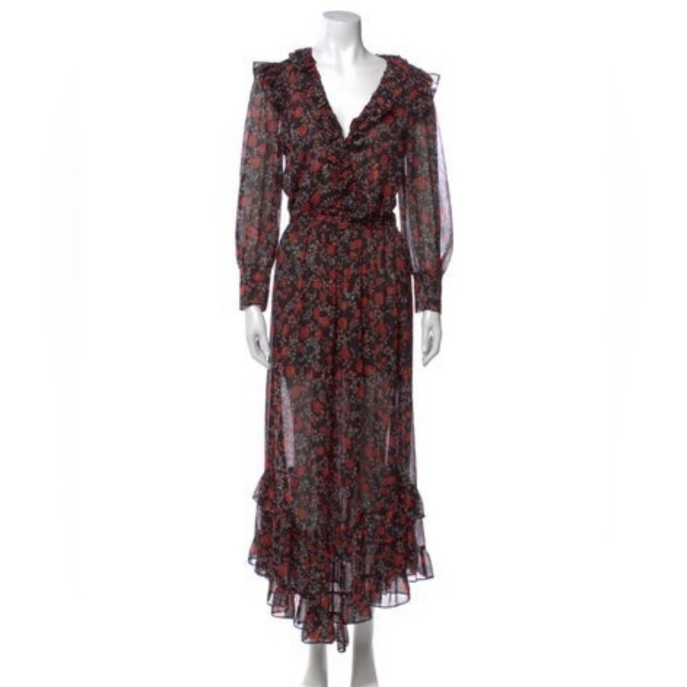 Misa Dress Gabriela Floral Black Size Small S
